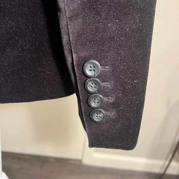 NWT Ann Taylor Black Velvet Single Button Jacket, SIze 4 - Picture 13 of 16